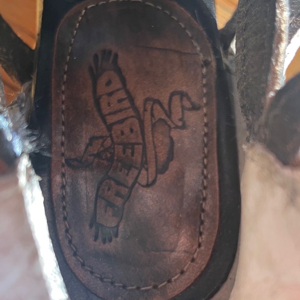 Freebird by Steven Black and Brown Studded Moto Boots - Picture 3 of 5